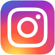 Logo von Instagram mit einem weißen Kamera-Symbol auf einem bunten, lila-orange Farbverlauf.