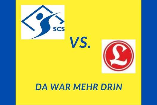 Spielbericht vom 12.01.25: Logo SCS gegen ein weiteres Logo, Hinweis auf ungenutzte Chancen.