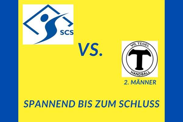 Spielankündigung: SCS vs. VfL Tegel, Pokalspiel am 20.10.24, mit Hinweis „Spannend bis zum Schluss“.