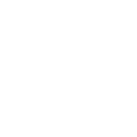 Grafische Darstellung einer stilisierten, dynamischen Figur in einem Quadrat. Die Figur scheint in Bewegung zu sein.