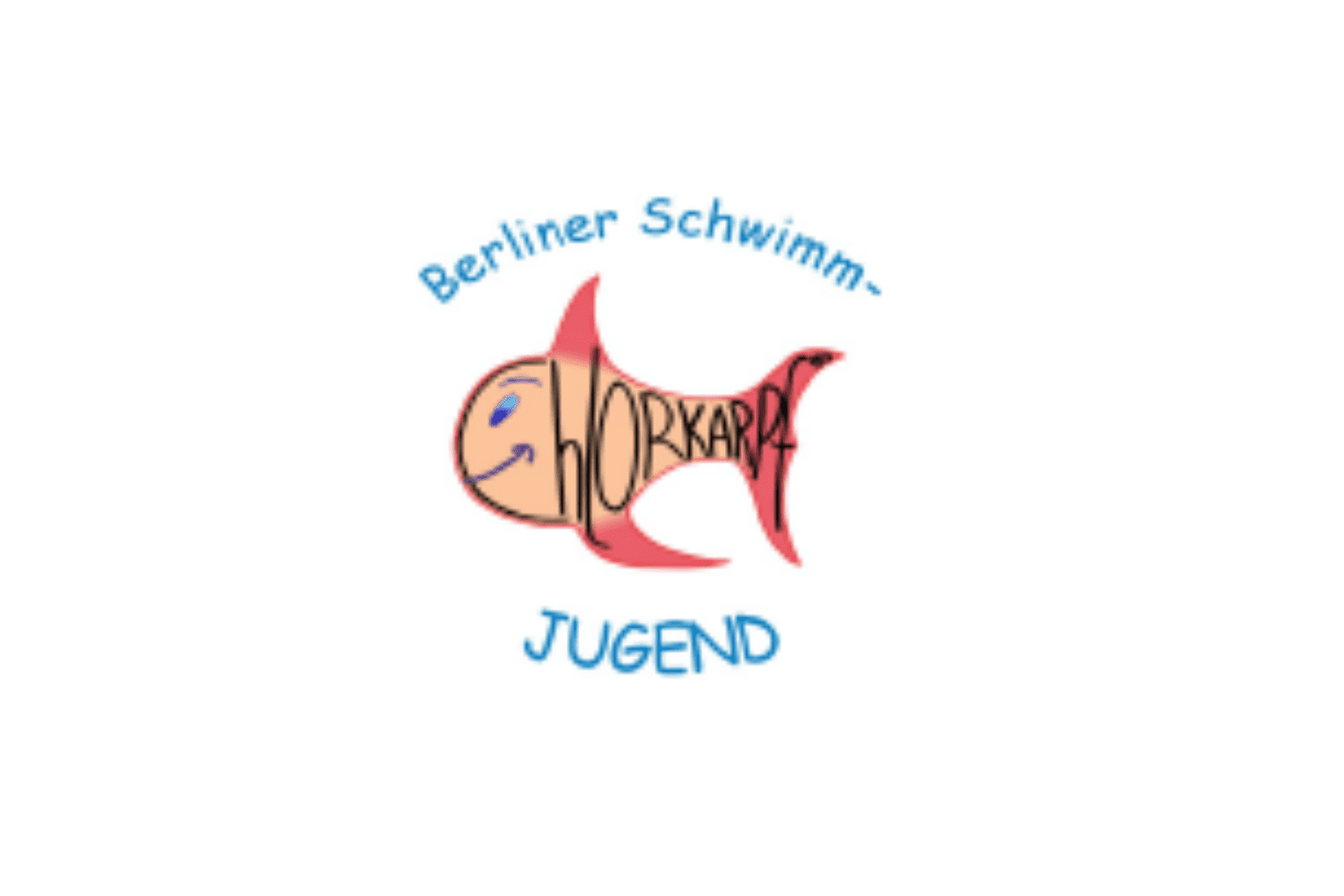 Logo der Berliner Schwimmjugend mit einem stilisierten Fisch und dem Schriftzug „Berliner Schwimmjugend“.