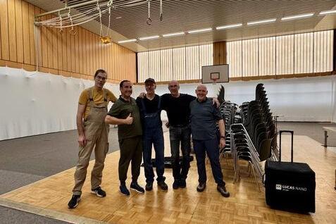RBB Turnier 2025 Aufbau SCS Tango Argentino beim Aufbau für das RBB Turnier 2025