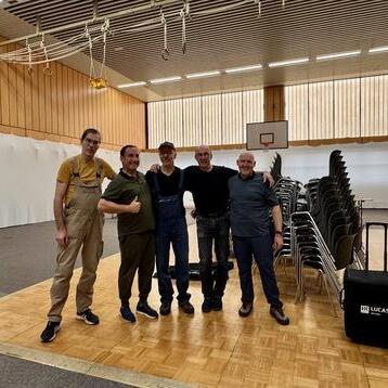 RBB Turnier 2025 Aufbau SCS Tango Argentino beim Aufbau für das RBB Turnier 2025