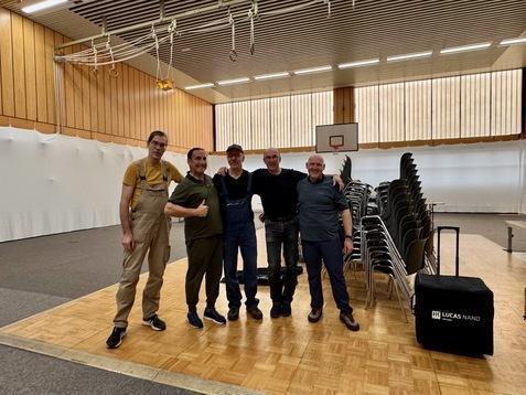 SCS Tango Argentino beim Aufbau f&uuml;r das RBB Turnier 2025