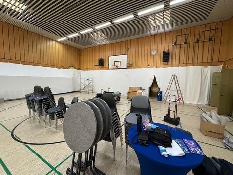 SCS Tango Argentino beim Aufbau f&uuml;r das RBB Turnier 2025