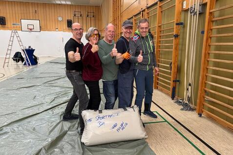 SCS Tango Argentino beim Aufbau f&uuml;r das RBB Turnier 2025