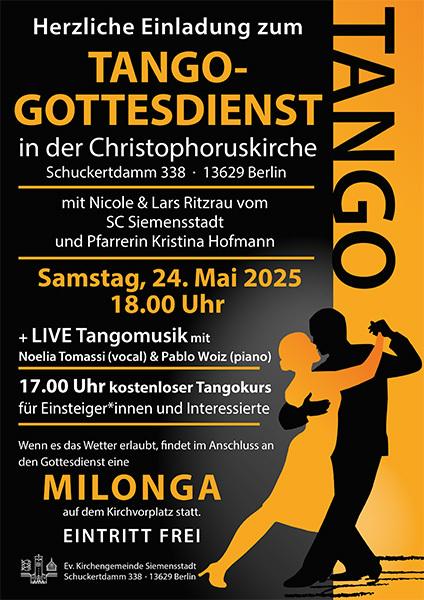 Plakatmotiv Tango Gottesdienst 24.05.2025