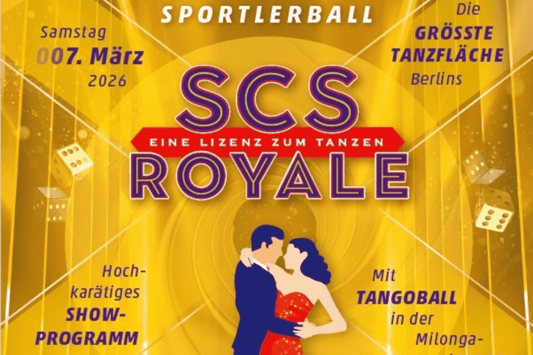 Plakatmotiv SCS ROYALE Spandauer Sportlerball 2026 Plakatmotiv SCS ROYALE Spandauer Sportlerball 2026